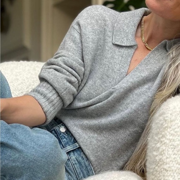 Paige Maxie Sweater - Heather Grey Cashmere - Picture 13 of 16